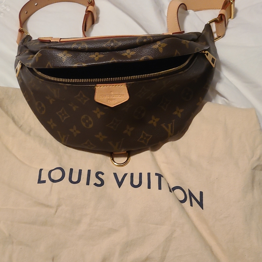 Authentic LOUIS VUITTON Monogram Bum bag Shoulder bag
